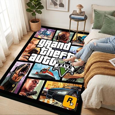 Gta V Cover Living Room Non-Slip Area Rug Soft Carpet for Bedroom Game Playroom Sofa Office Home Decor Doormat Christmas Gift C9211684