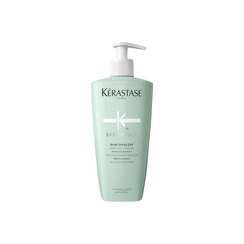 Шампунь Kerastase двойного действия, увлажнение, устранение пушистости и очищение, роза 500 мл коричневый