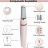 Smooth Pedicure Wand, Electric Foot Callus Remover, Portable Foot Callus Remover, Foot Pedicure Tool, Callus Razor for Dry Cracked Heels