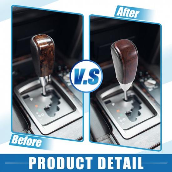 Gear Shift Knob Stick Shifter for Toyota Land Cruiser 2016- Black Brown