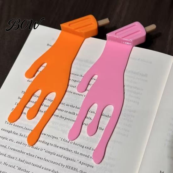 Three Dimensional Book Accessory 3D Printed Ice Cream Bookmark, Creative Melting Popsicle Non Deforming Page Marker, Reading for Students, Lovers