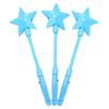 FlashingBlinkyLights Pink Super Star Princess LED Light Up Magic Wand for Kid Portable Lightweight Glow Sticks Party Light Stick