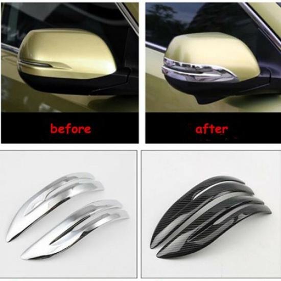 Carbon Fiber Side Rearview Mirror Strip Decorative Trim For Honda CR-V 2017-2022