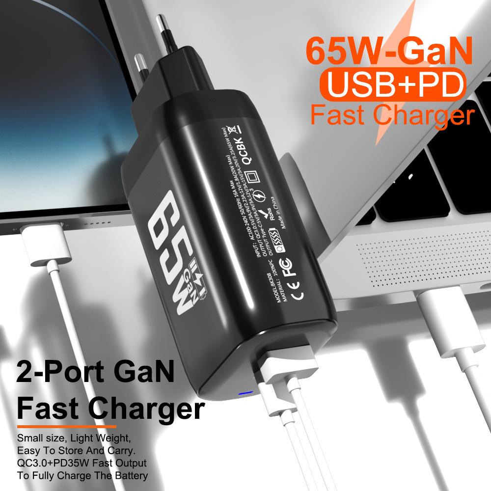 65W nabíječka GaN USB typu C Rychlá nabíječka PD 45W QC3.0 Rychlá nabíječka USB C typu C pro Macbook Laptop iPad iPad iPhone 15 Samsung