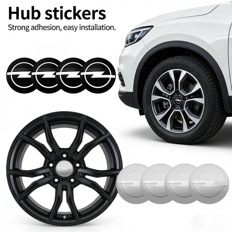 4pz 56mm Coprimozzo Centrale Ruota Auto Coprimozzo Cerchione Adesivo Emblema Per Opel Astra j Insignia Astra g Corsa Zafira b Mokka Accessori