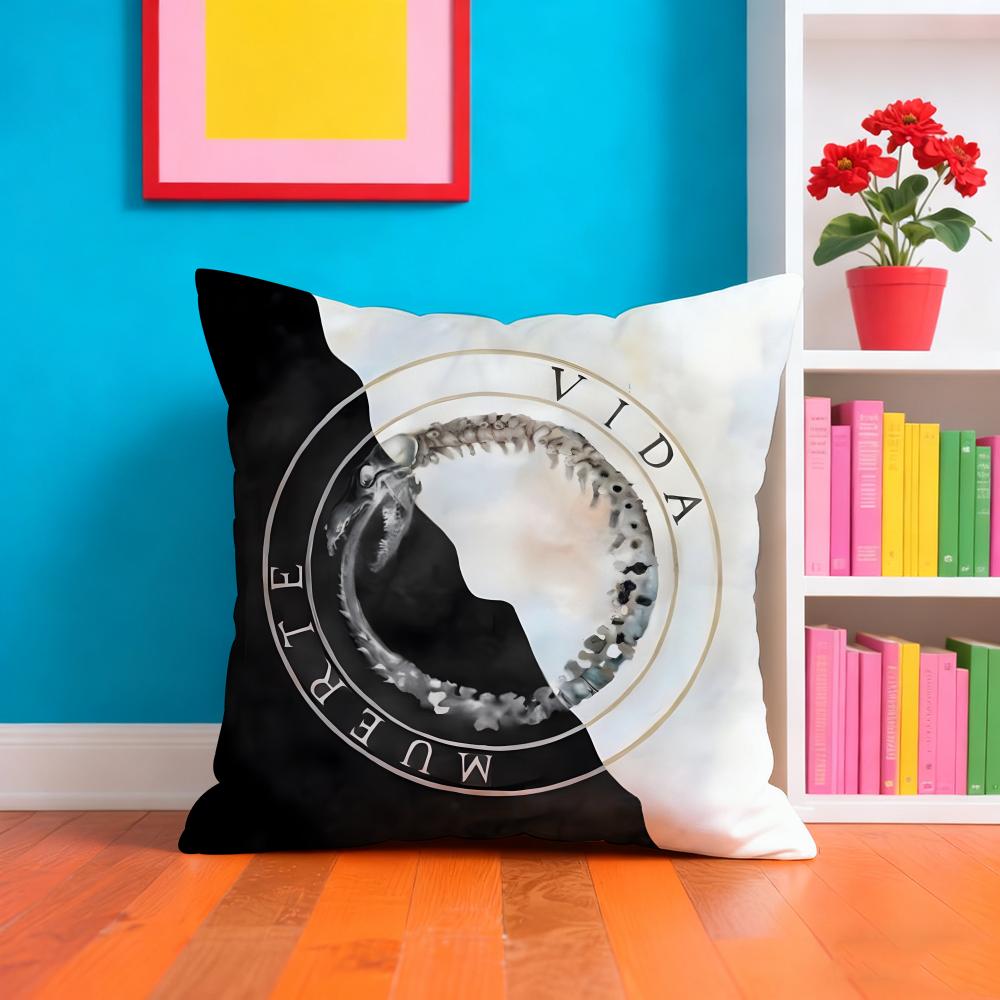 CCanserbero Singer Pillow Case Cushion Cover Soft  EasyWash Pillow Case  Versatile For Couch Bed Travel And Office