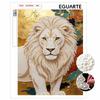 DIY Pearl Art Painting Majestic Lion Handmade Craft Modern Wall Decor Leisure Relax Activity Nice Gift for Novice Art Practitioners Home