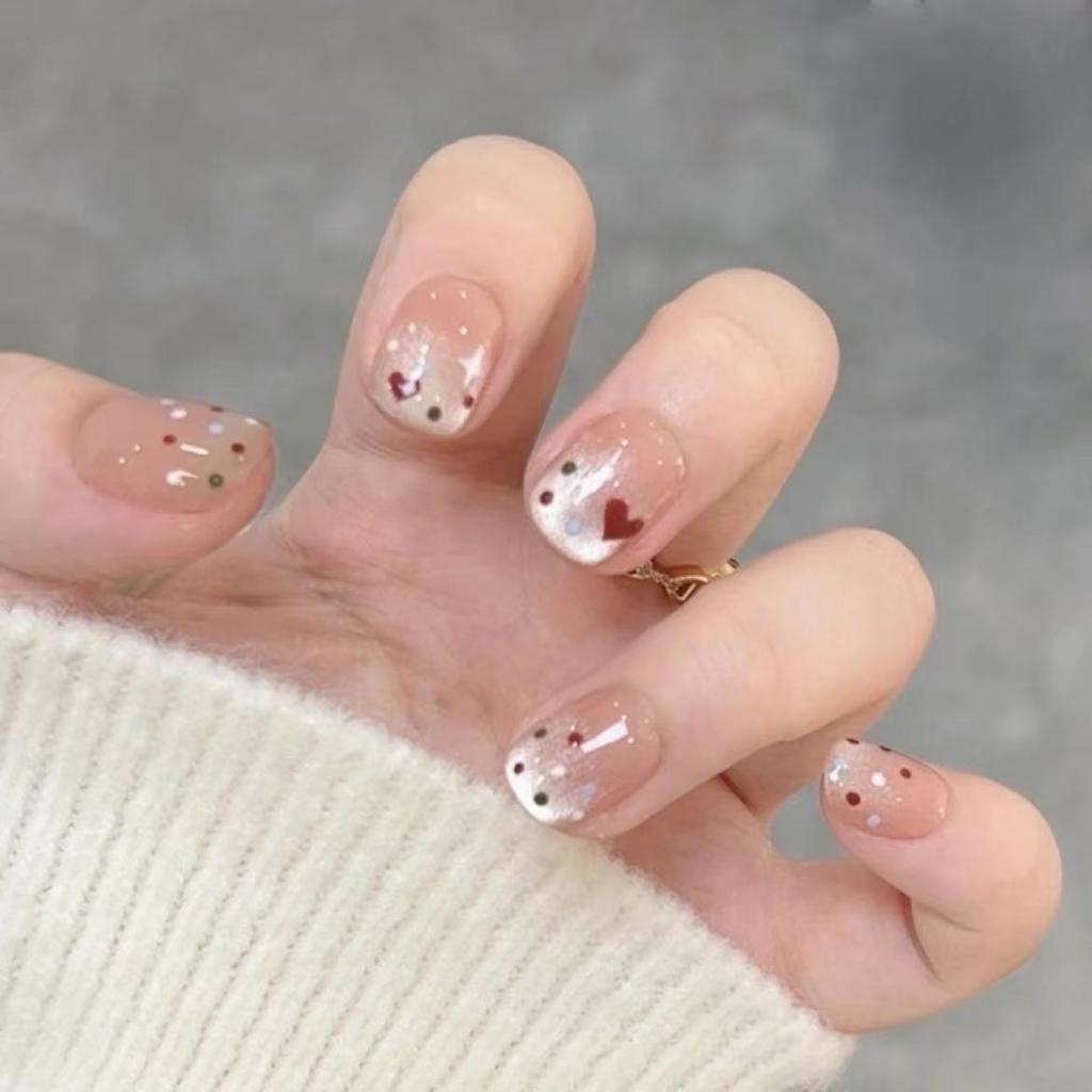 Pure Hand-made Phototherapy Manicure Semi-sugar-based Wearer Finished Products Reused Nail Patches To Show Whiteness