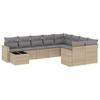 VidaXL Garden Lounge Set with Cushions 10 Pcs, Patio Sofas, Patio Furniture Set, Outdoor Furniture, Beige 3219449