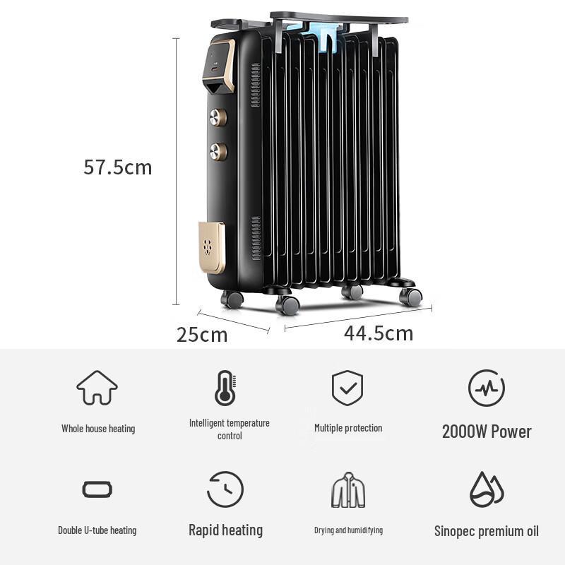 Jingu Yu'an 13-Fin Oil-Filled Radiator Heater