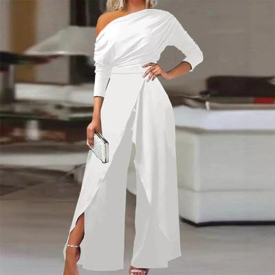 2026 One Shoulder Formal Elegant Party Jumpsuit