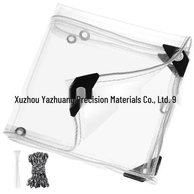 Clear PVC Rainproof and Windproof Cover: Waterproof Transparent Canvas Crystal Sheet