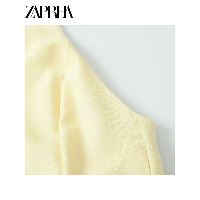 Zaprha 2025 New Arrival Wavy Style Width Ornaments Collar Short Dress Sexy Waist Trimming Small 2858777