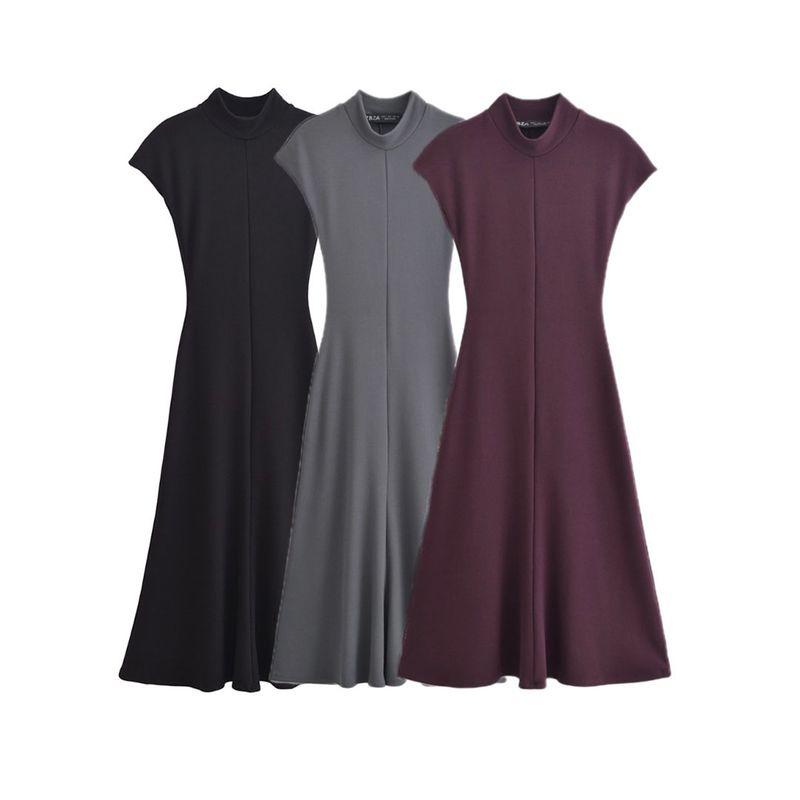 Kaslead New Arrival Women's Clothing Fashion Style Silm Soft Plaid Sleeveless Drop Shoulder Dress 5584174