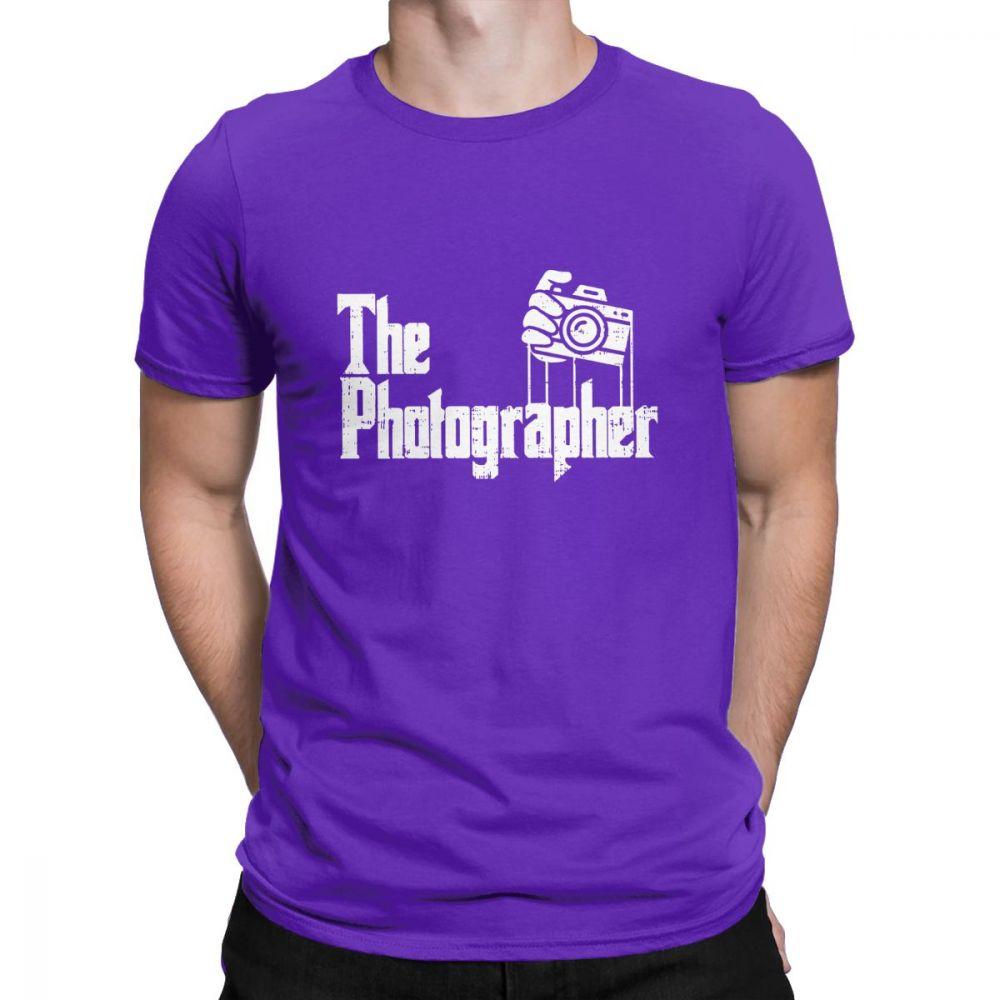 The Photographer T Shirt For Men 100 Cotton Tshirt Classic Hipster TShirt 90s Godfather Tees Short Sleeve Photography Clothing