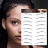 1 Sheet 6D Natural Black Brown Eyebrow Tattoo Sticker, Waterproof And Sweatproof Party Prom Dress Up Quick Makeup Disposable Temporary Eyebrow Tattoo