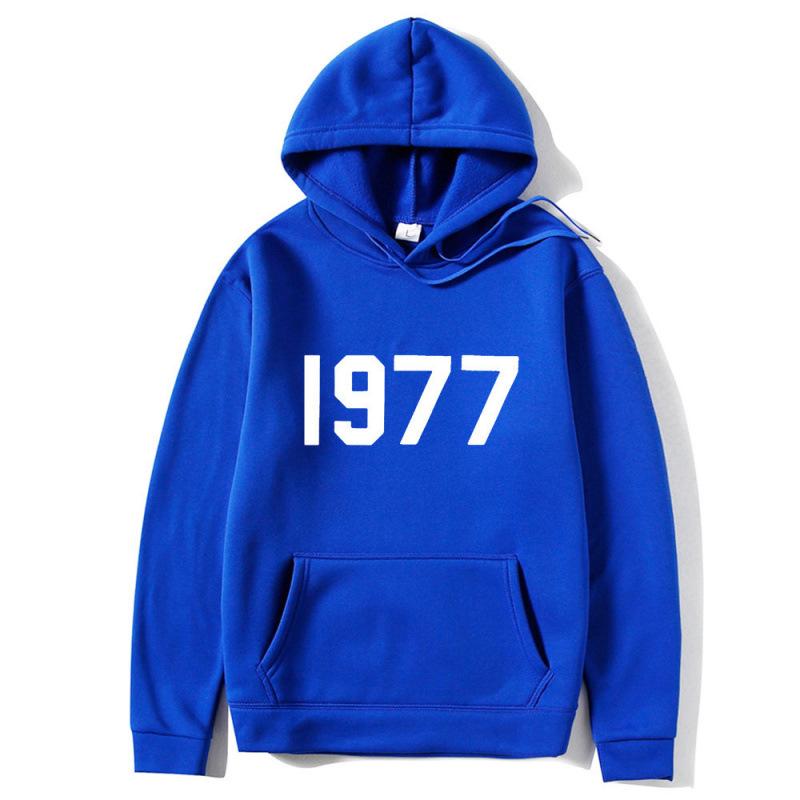 High Street 1977 Trendy Brand Fashion Printed Hooded Sweater Men's and Women's Jacket Couples Sweatshirt