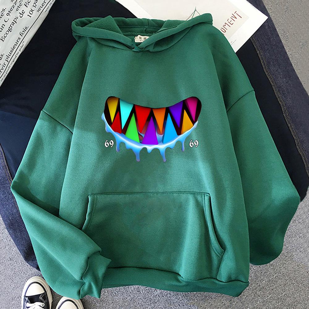 

6ix9ine Tekashi69 Красочные топы Уличная одежда Толстовки Мужские толстовки Осень Весна Длинные рукава Футболка Harajuku Повседневные пуловеры XXXL