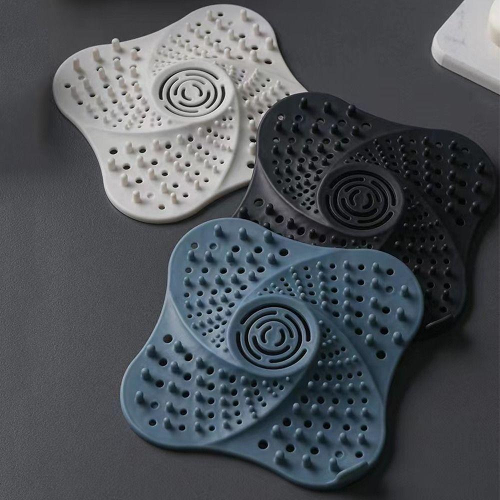 

4Pcs Removable Bathtub Strainer with Suction Cup Floor Drain Mat Sink Strainer Kitchen Accessories