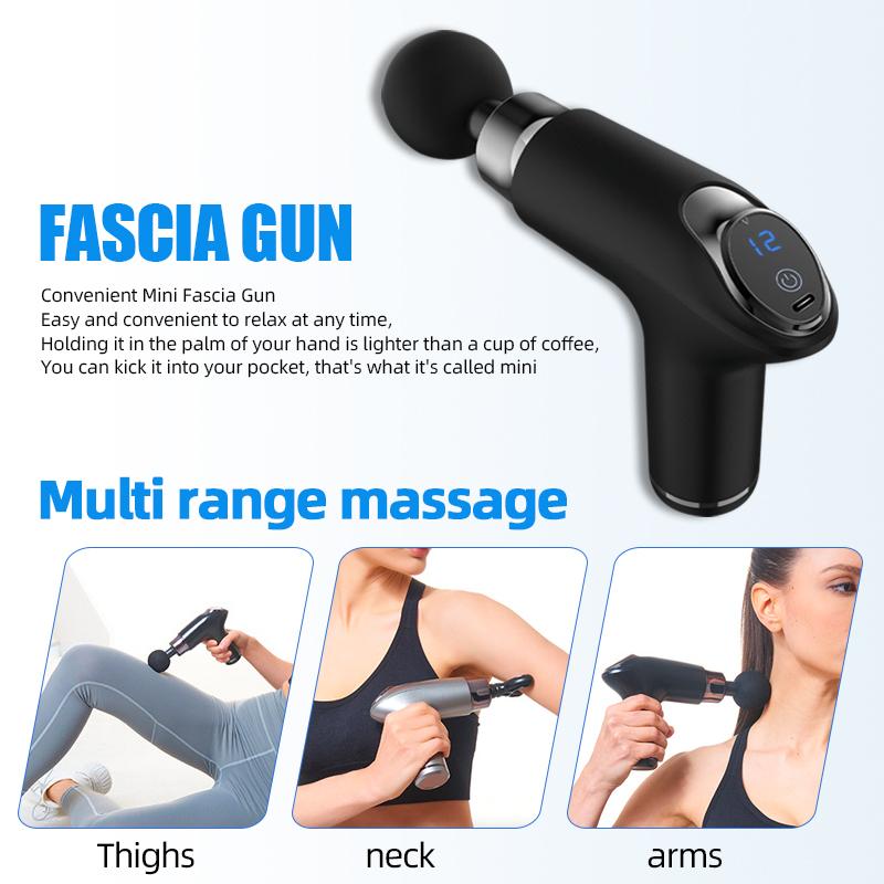 Fitness Relaxation Muscle Electric Intelligent Mini Massager Multi speed Variable speed Vibration Multi functional Fascia Gun