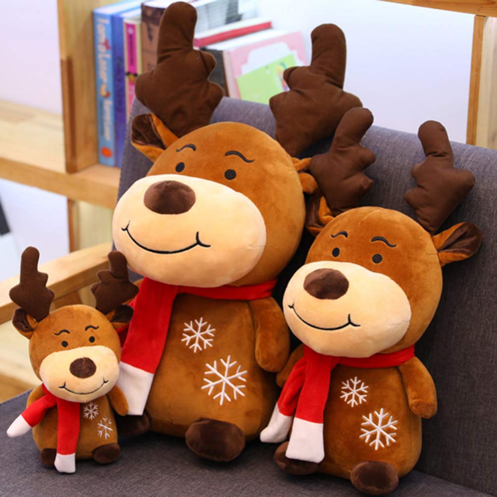 TOYMYTOY 22cm Christmas Plush Santa Claus Doll, Birthday Gift, Christmas Eve Gift (Elk)