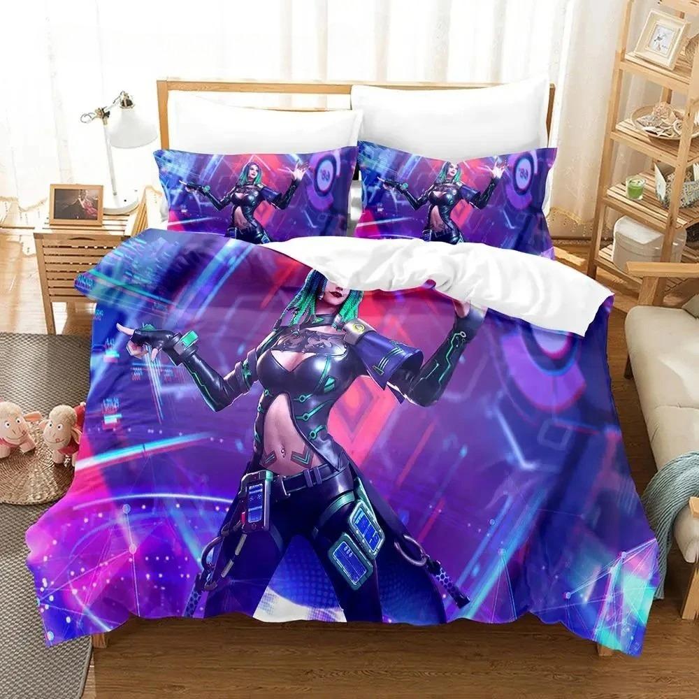 Warrior Game Garena Free Fire Bedding Set Single Twin Full Queen King Size Bed Set Aldult Boys Bedroom Duvet Cover Set