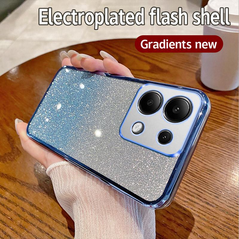 

Для Xiaomi Redmi Note 13 4G Чехол Redmi Note 13 4G Чехол для телефона Блестящий блестящий силиконовый объектив камеры Мягкая задняя крышка Redmi Note 13 4G