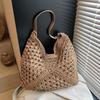 Popular beach bags women's new summer woven bags seaside vacation straw bags shoulder armpit bags
