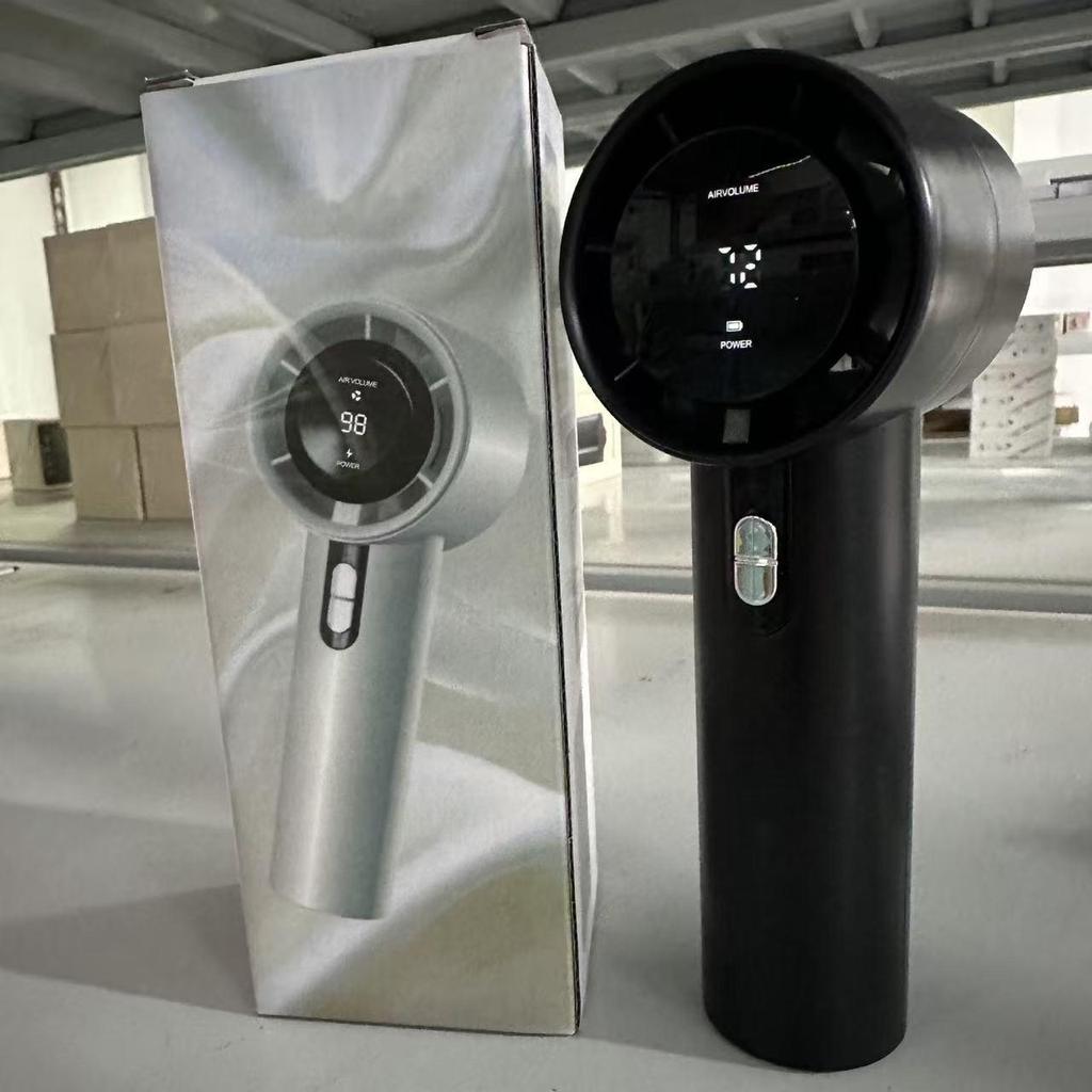 Southeast Asia USB Rechargeable 100-Speed Handheld Turbo Fan with Digital Display