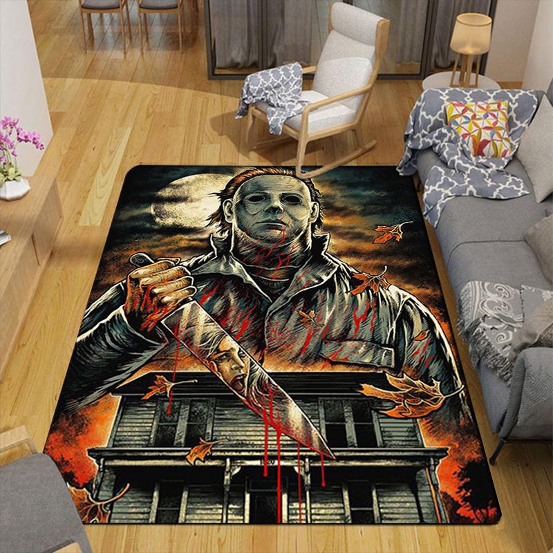 Michael Myers Rug Floor Mat for Living Room or Bedroom Soft and Comfortable Carpet a Gift for Birthday and Holiday.SFF0917415