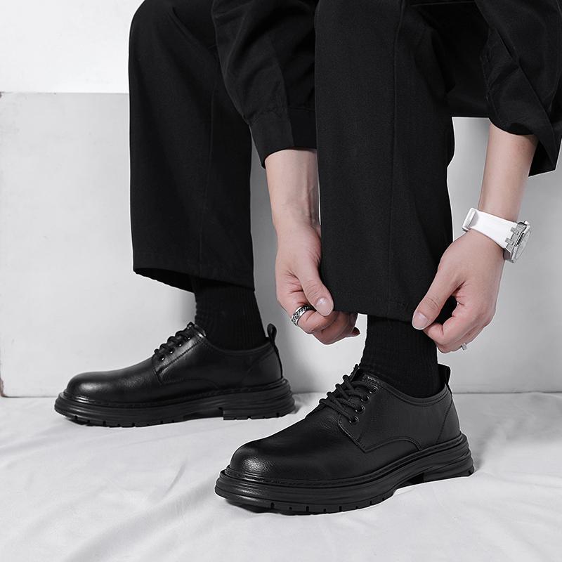 2026 New Soft Sole Business Formal Leather Shoes for Men, British Style Anti-slip Wear-resistant Outdoor Casual Dress Footwear