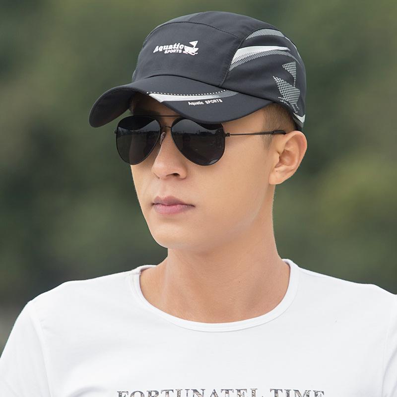 Spring And Summer Quick-Drying Hat Sunscreen Visor Ultra-Thin Breathable Waterproof Leisure Sports Hat Men S And Women S Caps adjustable