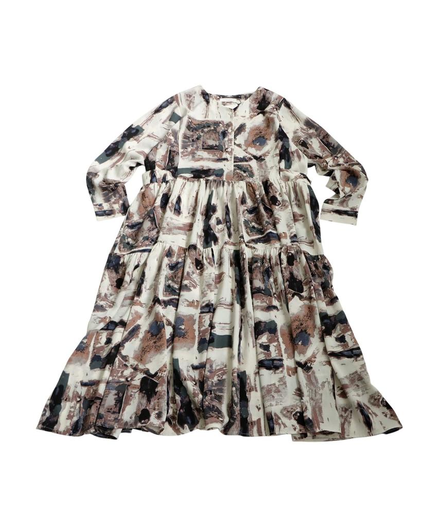 Robe Antiqua à Volants Taille Unique Couleurs Mélangées pour Femme, Longue, PK-01235, 85,