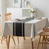 Household Waterproof PVC Table Runner Stain-resistant Oil-resistant Table Cloth Anti-scalding Anti Slip Table Cover Living Room