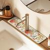 Classic Sink Faucet Drain Pad Table Mat Toilet Diatom Mud Moisture-wicking Pad Slip-resistant Anti-mildew Mat for Kitchen Countertop Dining