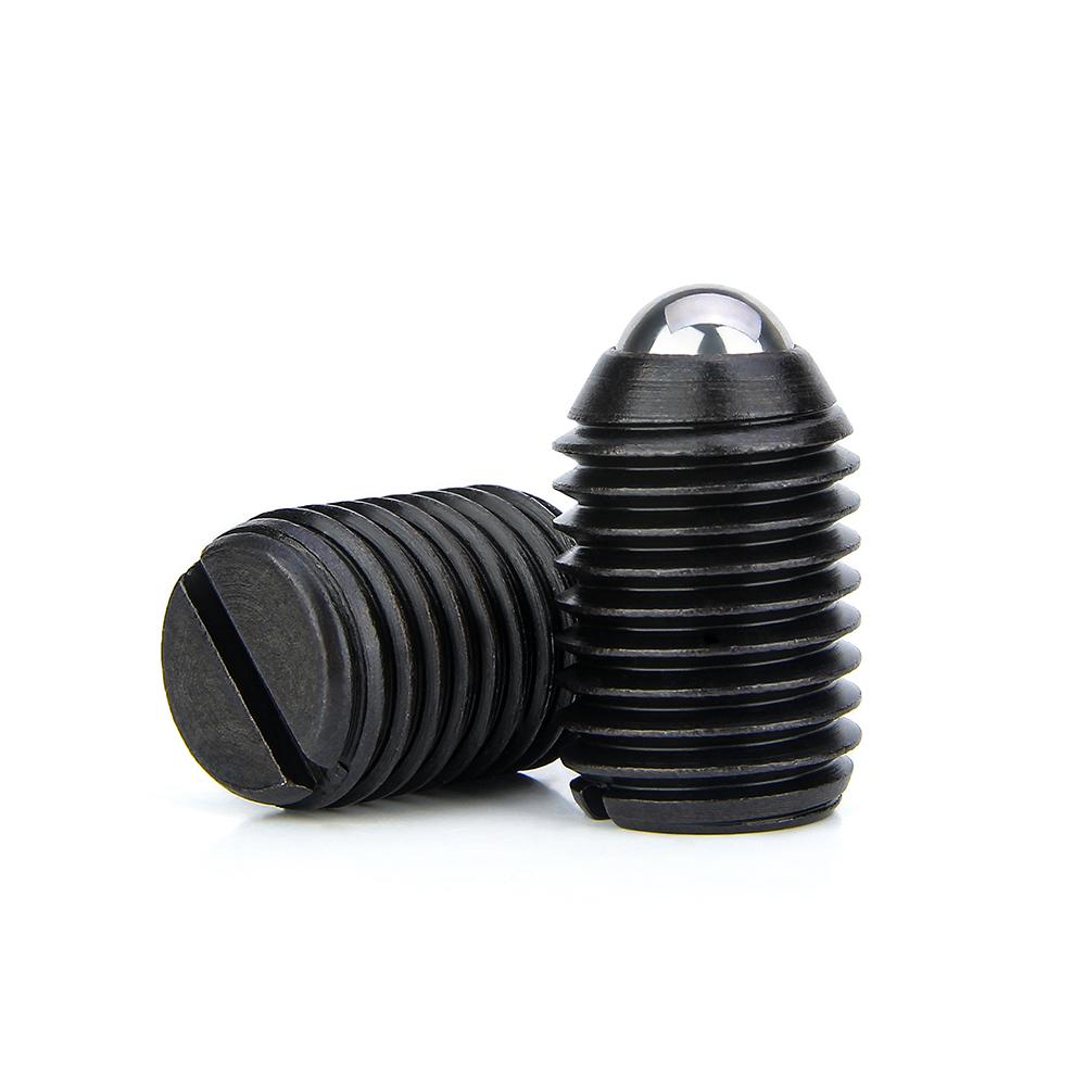 Factory Supply 10pcs Groove Ball Plunger M4~M24  Carbon/Stainless Steel  Spring Loaded Plunger Steel Ball Fastening Spring Screw