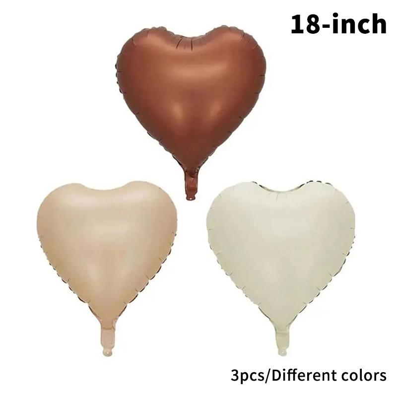 1/3/10Pcs Holiday Party Decorations, Baby Birthday Decorations, 32-Inch Individually Wrapped Caramel Cream Number Foil Balloons