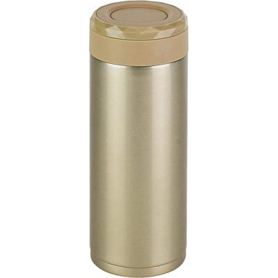 Wahei Freiz Water Bottle Easy To Wash Stainless Steel Mug 600ml Gold Thermal/Cold Vacuum Insulated Bottle Fortec Thirsty RH-1604