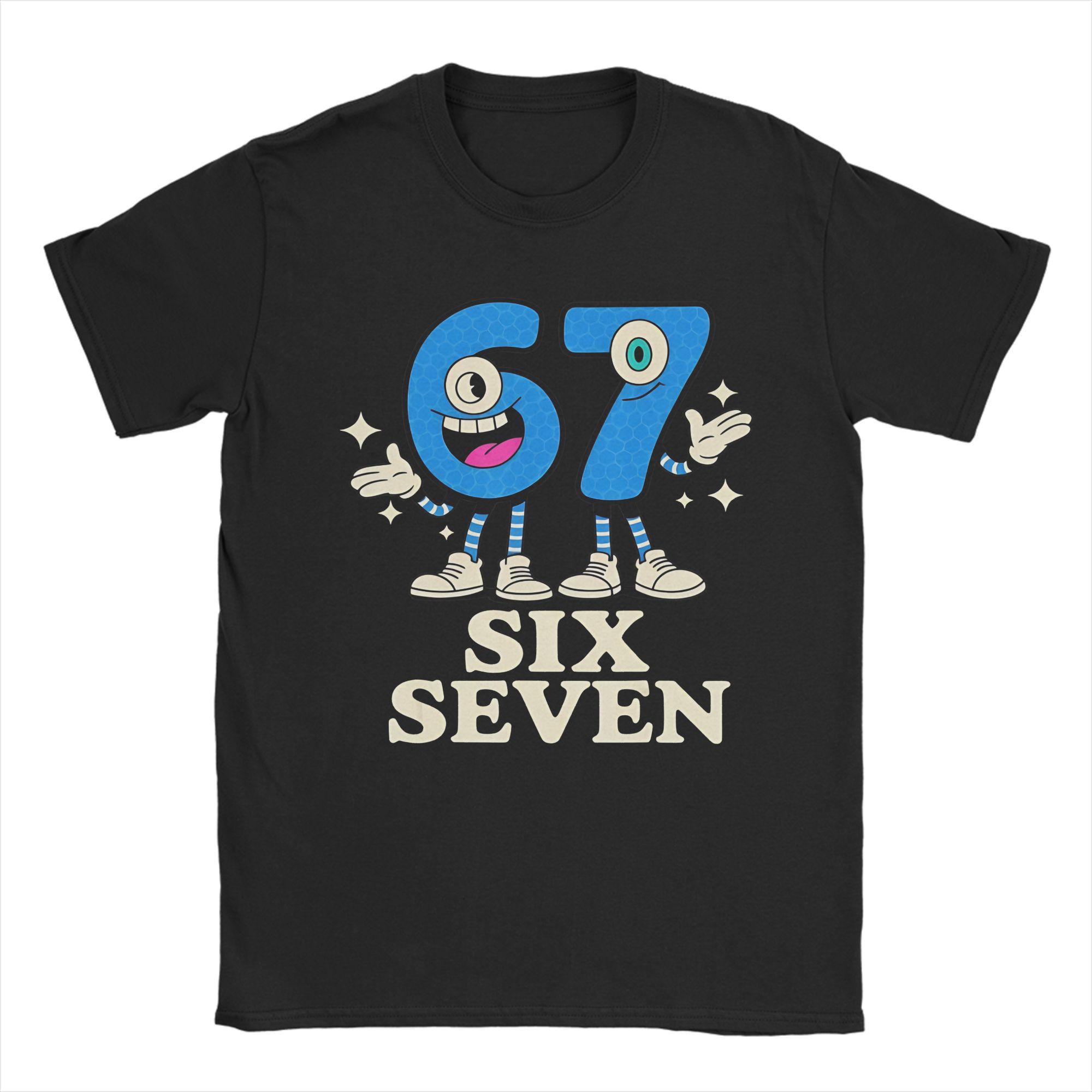 

67 Six Seven 6-7 Funny Meme Italian Brainrot Apparel Unisex T Shirt Pure Cotton Tee Graphic Printed Tops T-shirt 2XL
