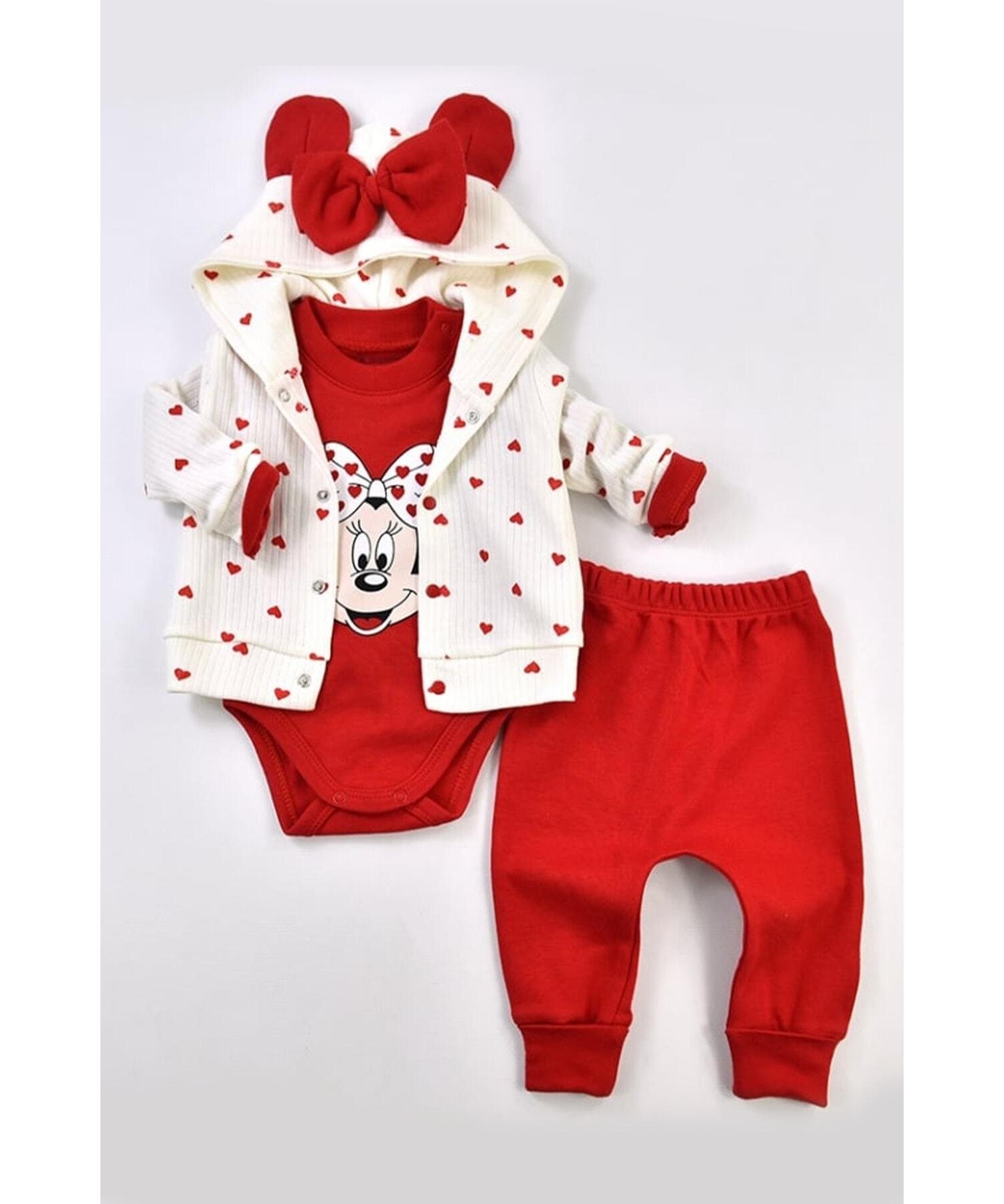 

Куртка с принтом Miki, комплект из 3 предметов для девочки