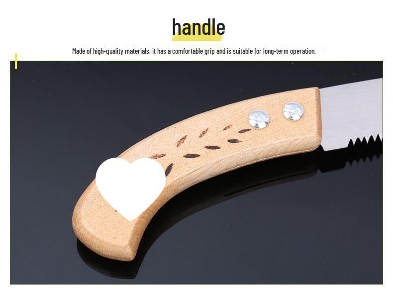 Fine Tooth Garden Pruning Saw - Handheld Woodworking & Fruit Tree Tool
