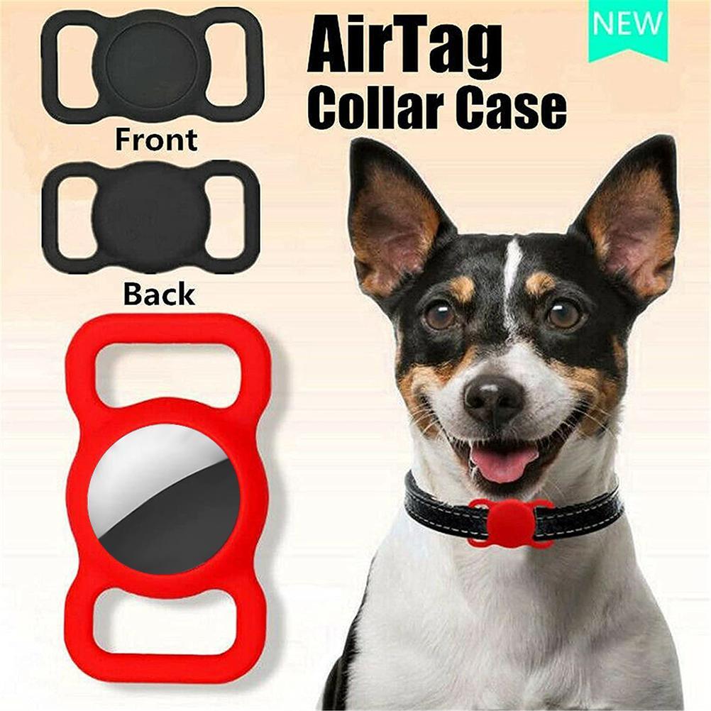 Silicone Protective Case Compatible for Airtags Finder Scratch Pet Loop Holder Compatible for Apple Airtag