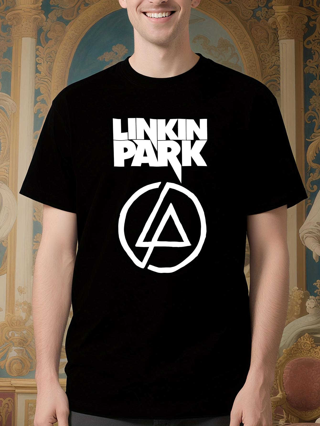Linkin Park Official Band Graphic Tshirt - Black with Ico... S