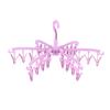 Stylish Plastic Pants Hanger With 24 Clips For Closet Organization And Space Saving