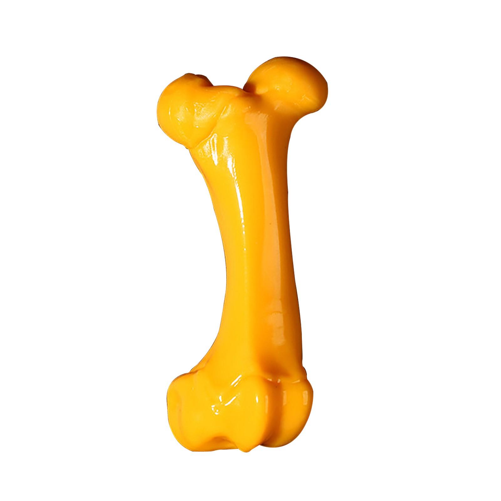 

Іграшка для домашнього цуценя Корінні зуби, стійкі до жування та не гнилі, імітація корінних кісток One Size жовтий