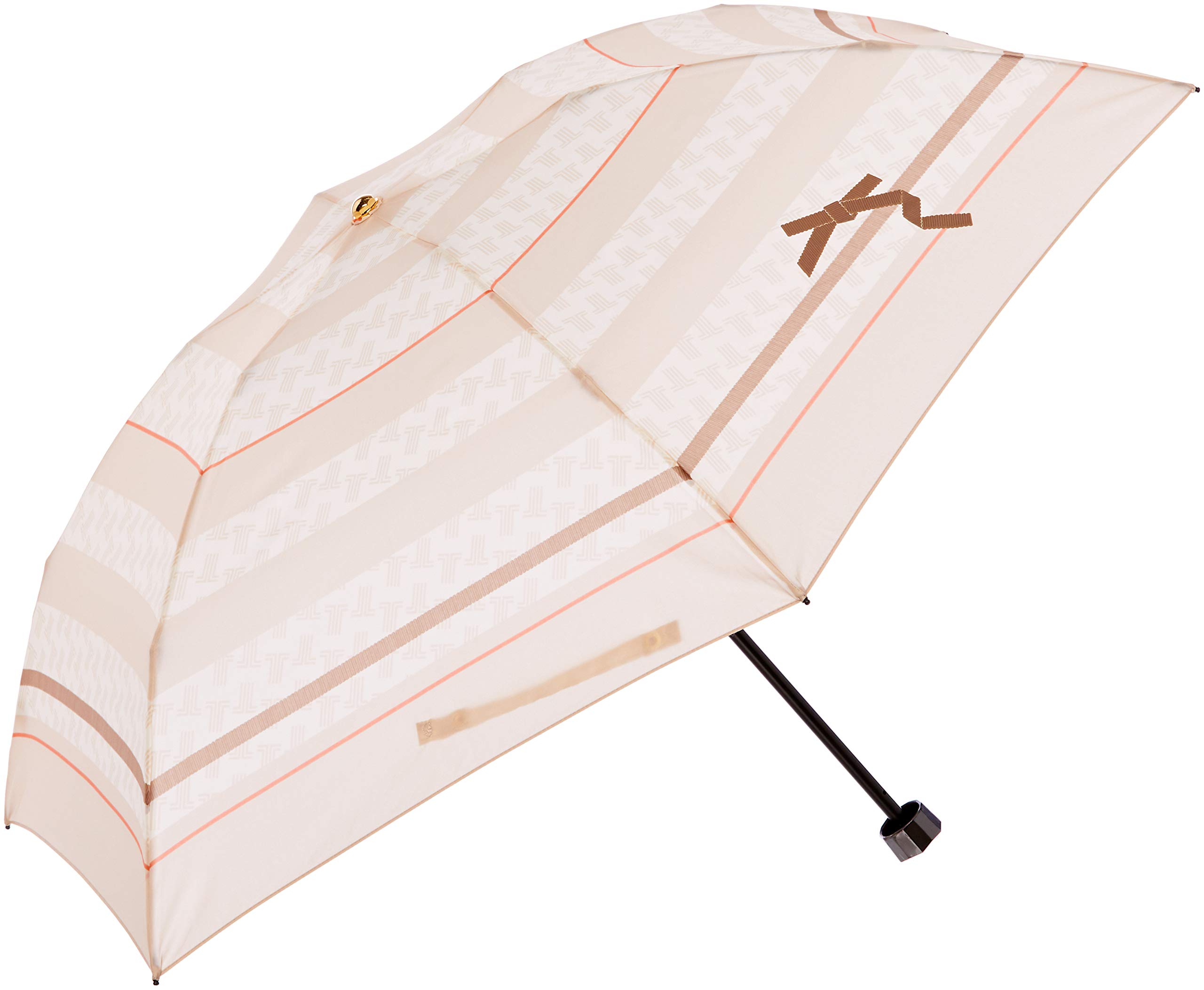 

Moonbat LANVIN en Blue Складной зонт с лентой и полосатым рибом 50 см, Узор, Женский, Стильный, Бежевый, Длина ок. бежевый