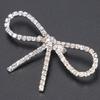10 Stück Funkelnder Strass-Schleifen-Broschen-Pin Vintage Schleifenknoten Krallenketten-Pin Strass-Brosche Für Damen
