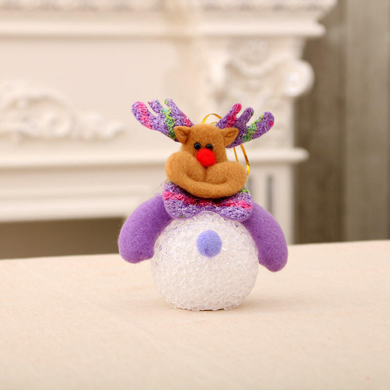 Christmas Decorations Luminous EVA Snow Man Night Light Christmas Gifts Christmas Tree Pendant Decorations