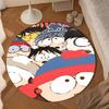 South Friends Adventure Round Rug for Livingroom,Bedroom, Palyroom, Chair Rug, Area rug, Circle Carpet, Large Size Fan Christmas gift