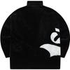 Fila Fusion 2023 Winter Fashion Jacket Retro Color Block Warm Plush Loose Top Men Jackets Black T11U342901F-BK